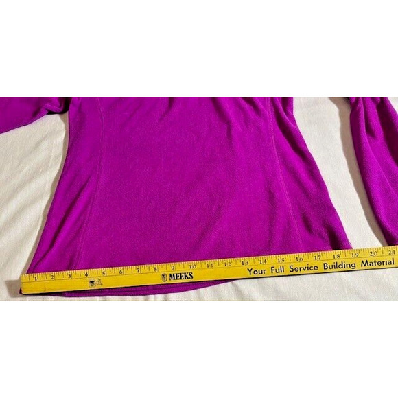Columbia 1/4 Zip Pullover Top Magenta Womens Size Small - Picture 11 of 12